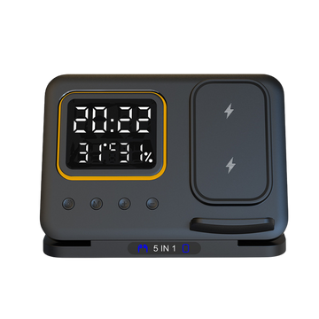5 In 1 LED Digital Alarm Clock